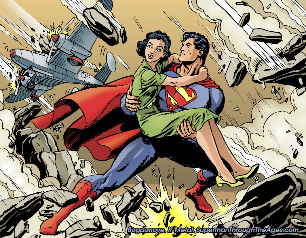 Saga of the K-Metal: Superman prepares for a Sky-Jump by Jon Bogdanove
