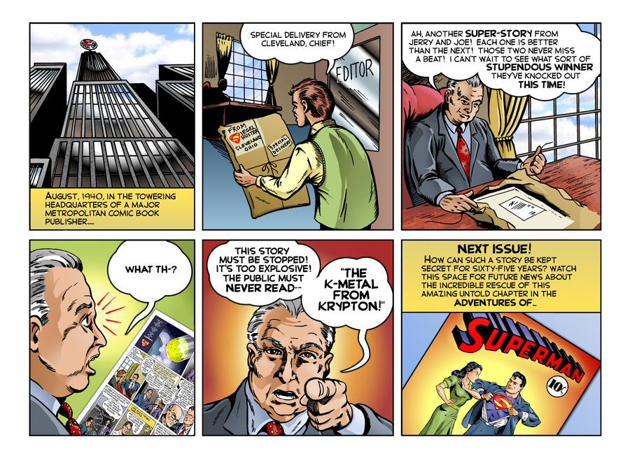 Superman Through the Ages! Comic Book Issue #0: Secret of the K-Metal - Prologue: Special Delivery [Angel Criado & Bob Rivard]