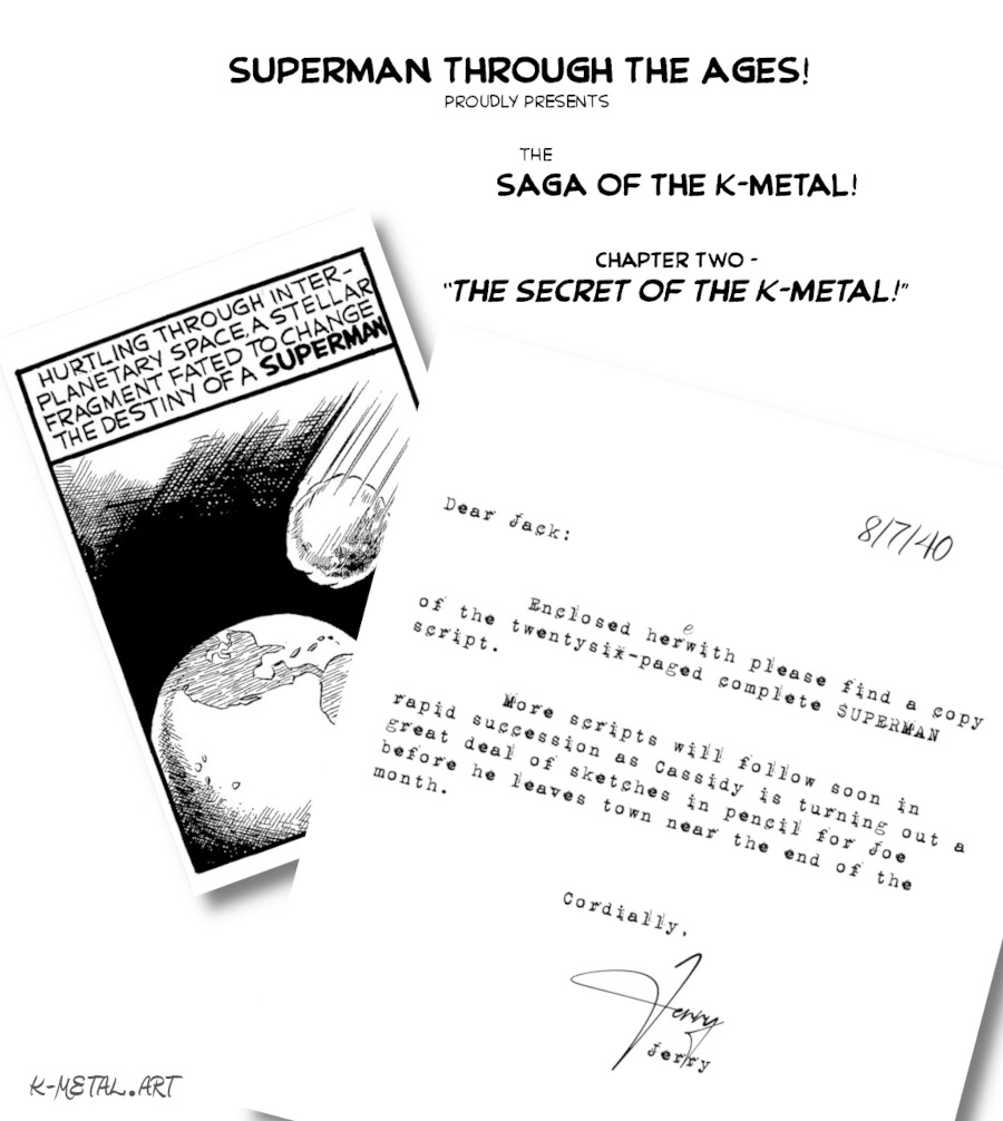 Saga of the K-Metal - Title Page: The Giant Fragment!