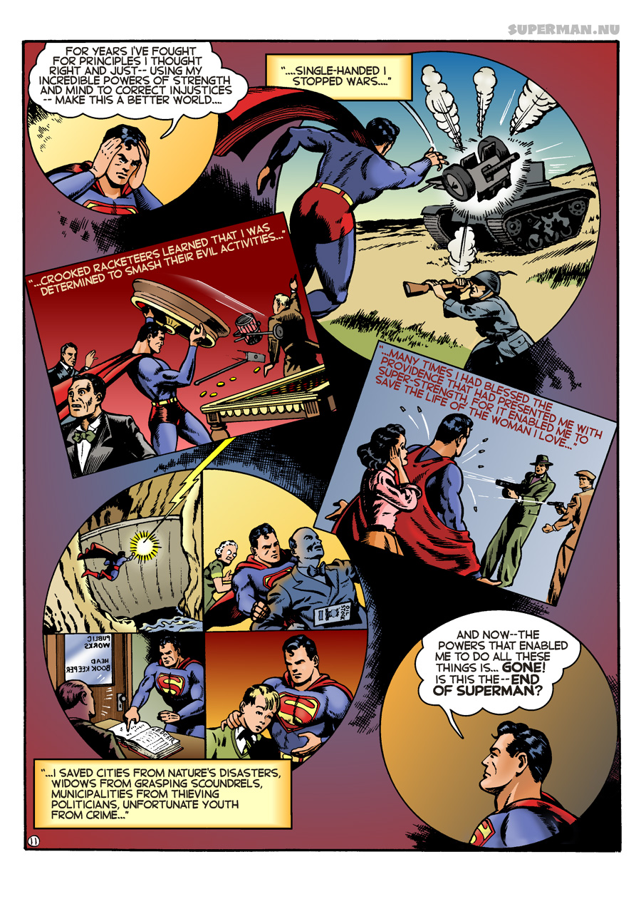 Saga of the K-Metal - Page 11: The End of Superman? [Wayne Boring & Bob Rivard]