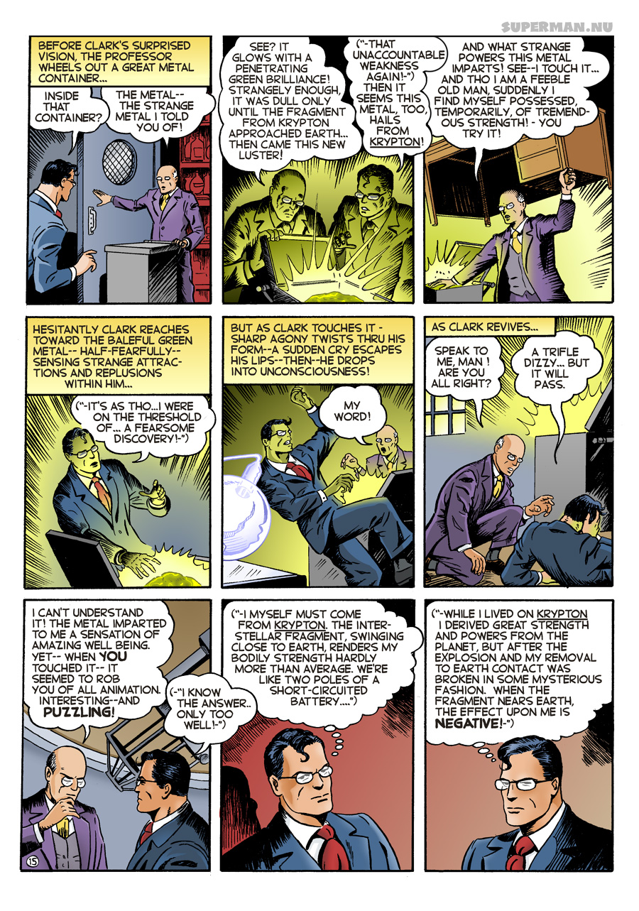 Saga of the K-Metal - Page 15: A Fearsome Discovery! [Wayne Boring & Shane Foley]