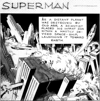 First panel of SUPERMAN